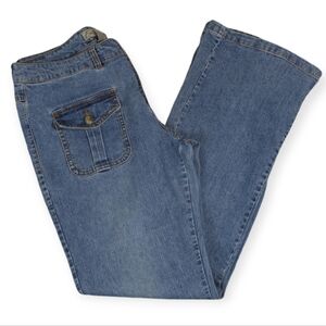 F.L. Jeans Flared Bootcut Leg Denim Jeans